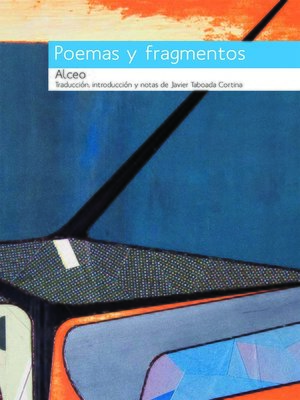 cover image of Alceo, Poemas y fragmentos